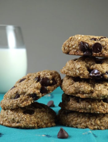 desserts FODMAP diet - Dark chocolate chip oat cookies