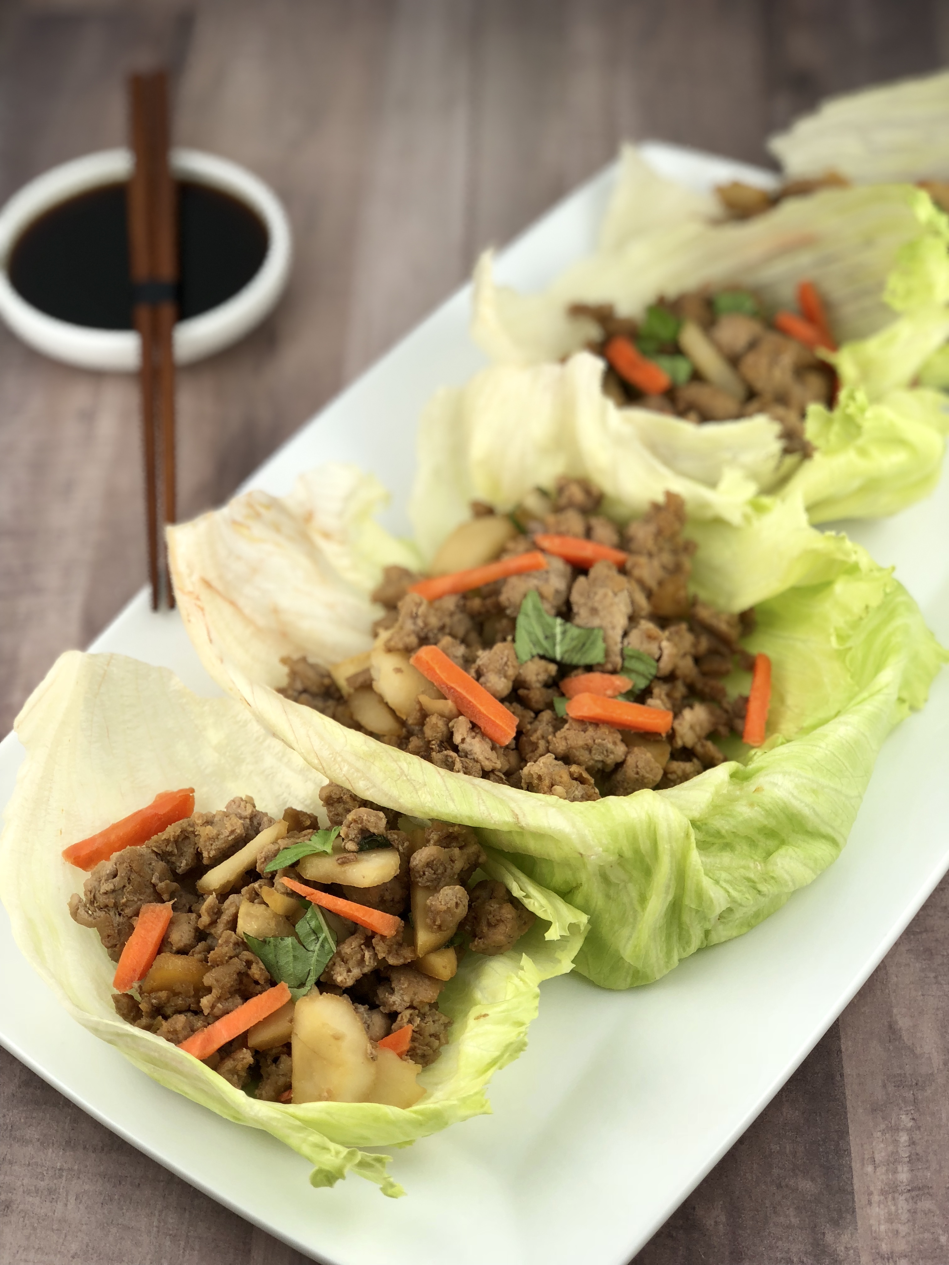 Chicken Lettuce Wraps Low FODMAP foods Fit Fab Fodmap