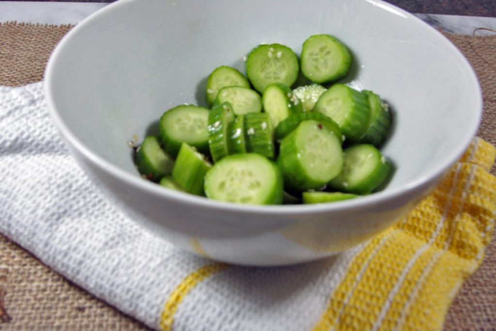 Asian Cucumber Salad low FODMAP foods Fit Fab FODMAP