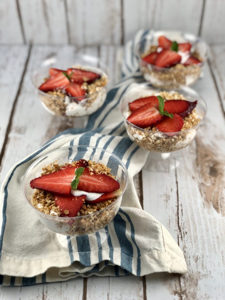 Strawberry Whipped Cream Pretzel Trifle Fit Fab FODMAP