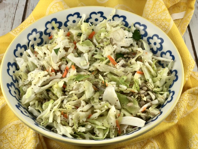 FODMAP Safe Coleslaw FODMAP side dish Fit Fab Fodmap
