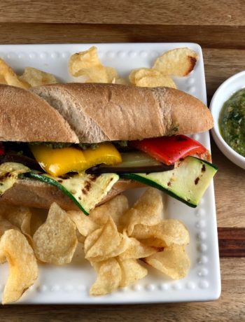 FODMAP meal plan - Grilled Vegetable Sandwich