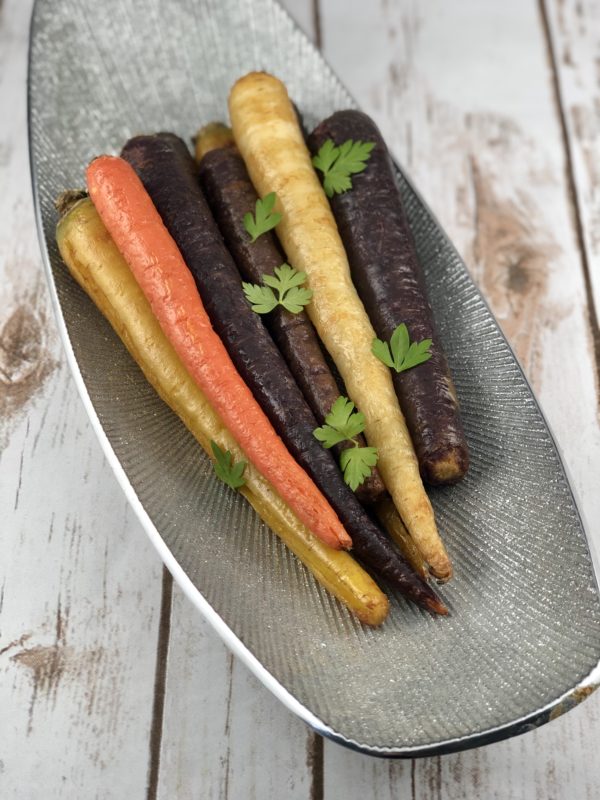 TriColor Roasted Carrots FODMAP safe vegetable Fit Fab FODMAP