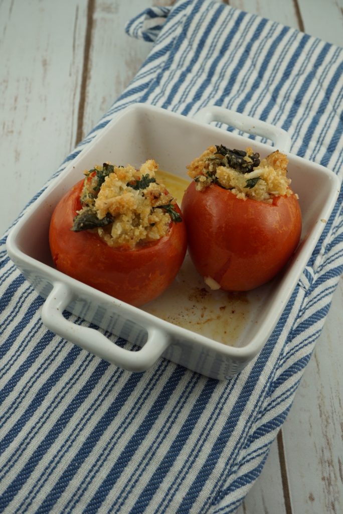 Stuffed Tomatoes FODMAP side dish Fit Fab FODMAP