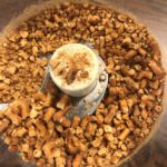 Pretzel crumbs in the making for a low FODMAP snack