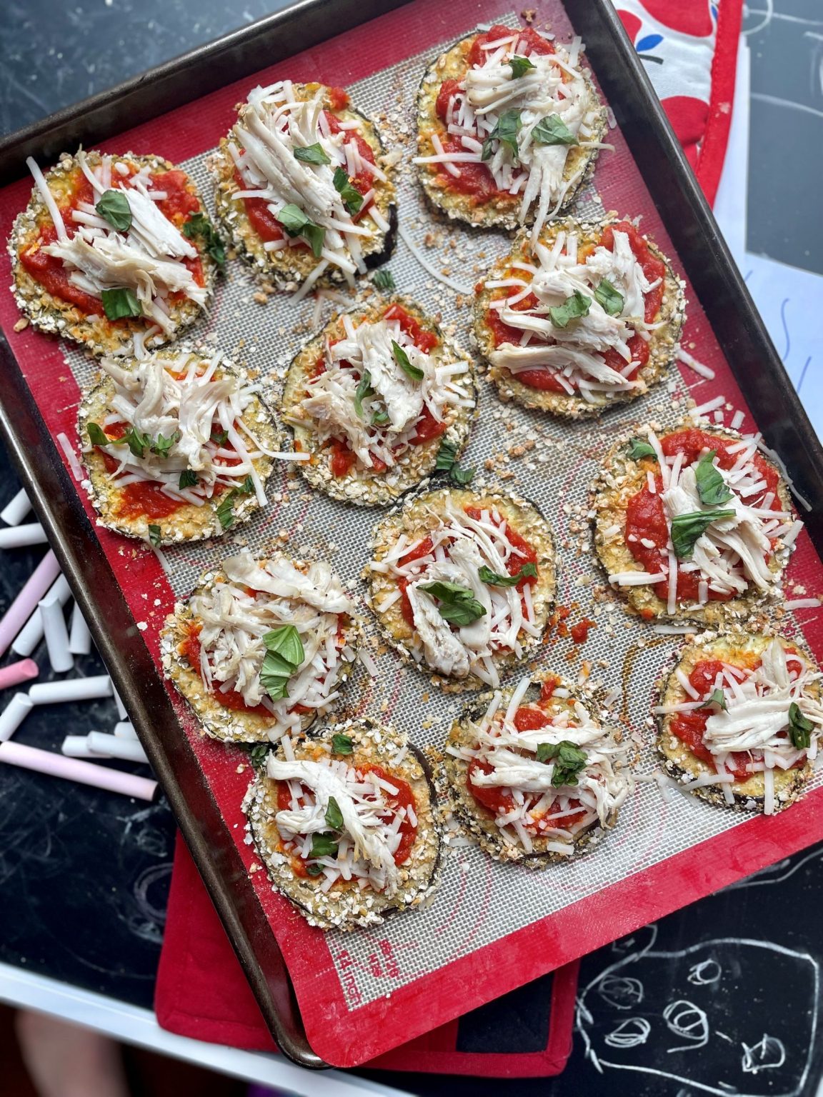 Rotisserie Chicken Eggplant Parmesan Fit Fab Fodmap low FODMAP